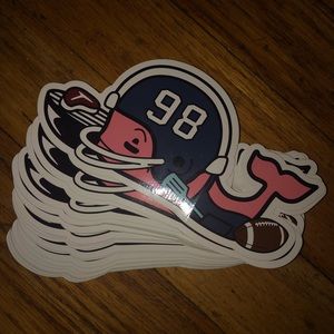 Football Whale Sticker